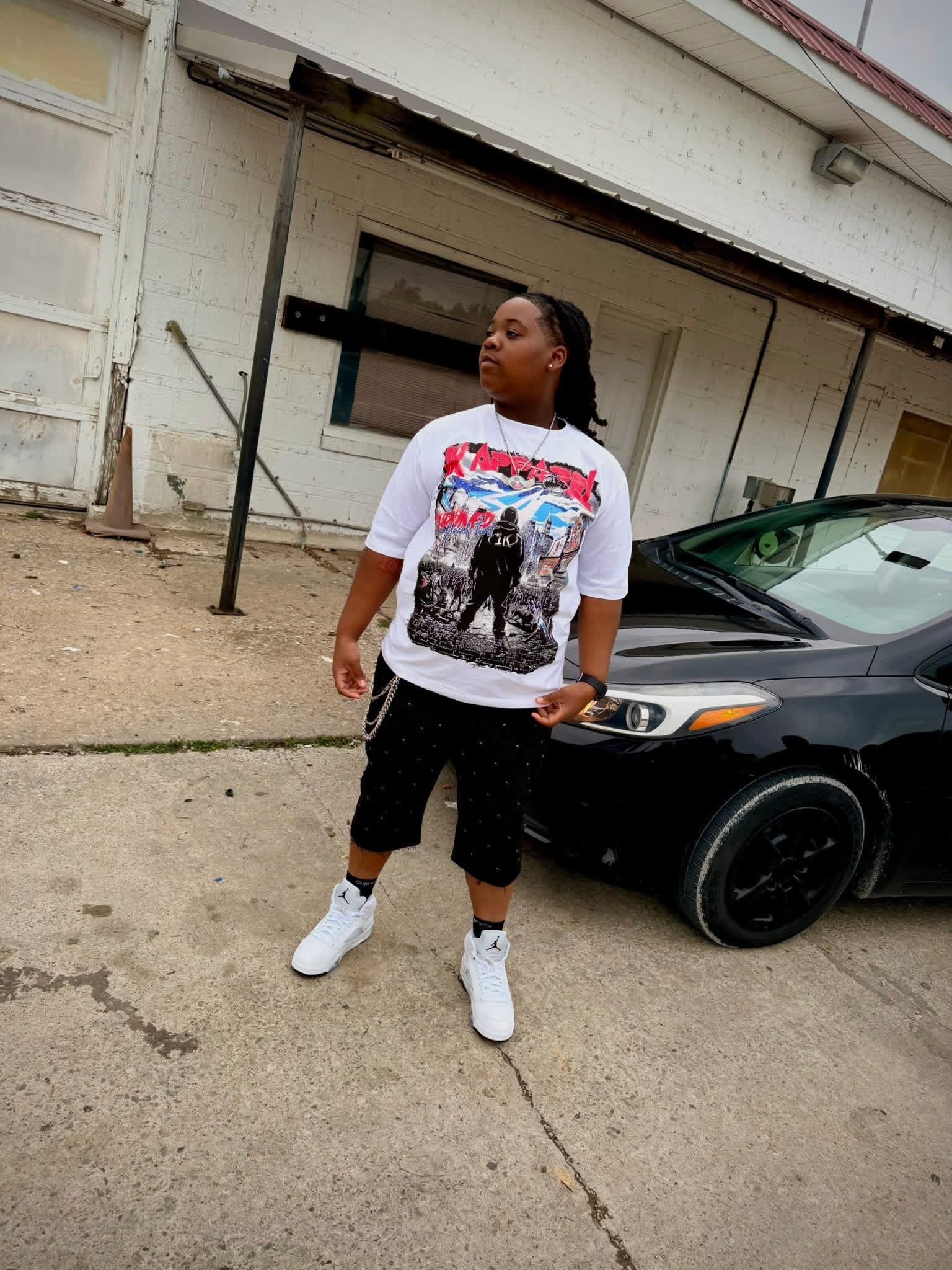 White Save Yaself First T-Shirt